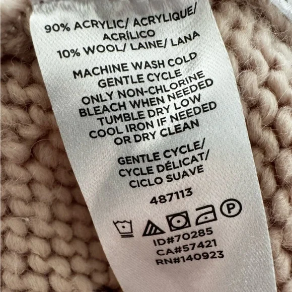 LOFT Pink Open-Knit Sweater - Picture 5 of 5